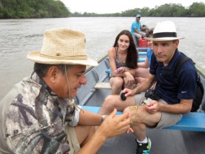 Eduardo Meneses in Manglares Churute Reserve with the Wisconsonites
