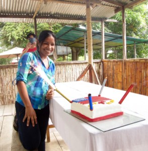 Ninfa and Our 4th of July Cake